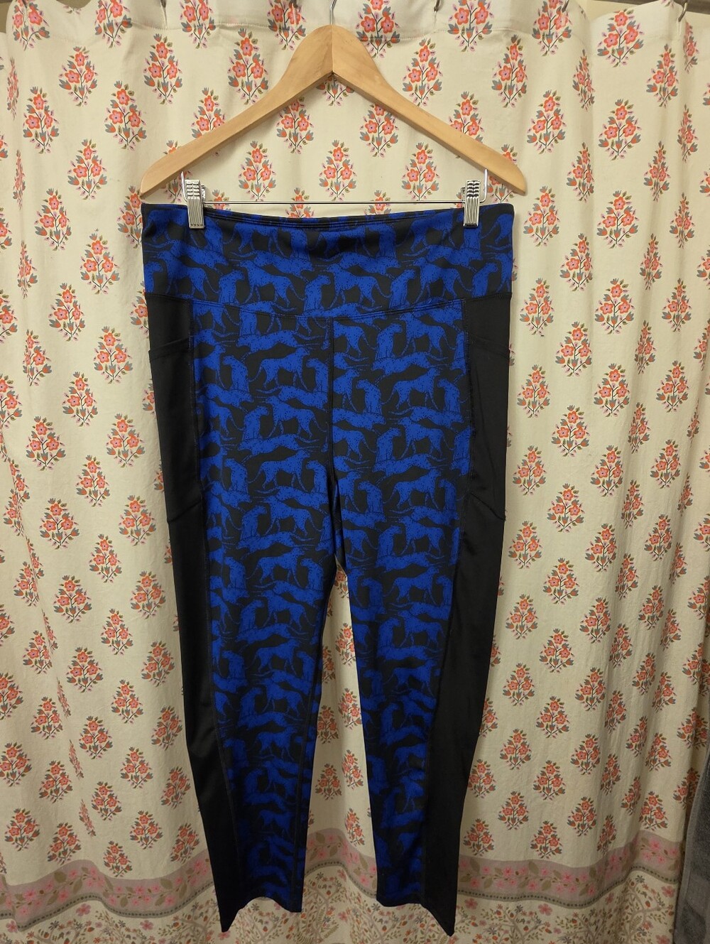 Lularoe Rise Blue Jaguar Printed Active Leggings for Women